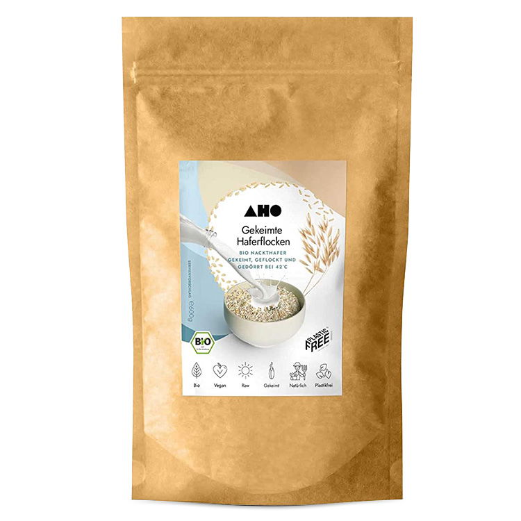 AHO Gekeimte Haferflocken - Bio - 600g