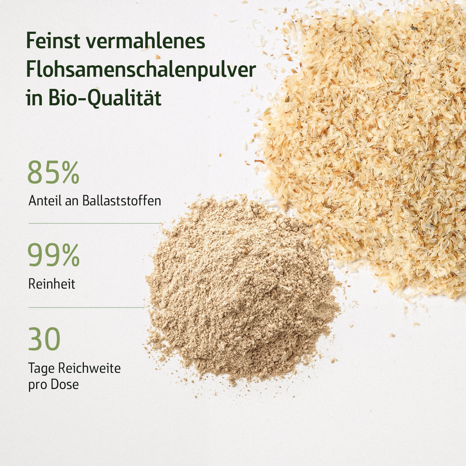 Flohsamenschalen Pulver - Combi Flora - Bio - 300g