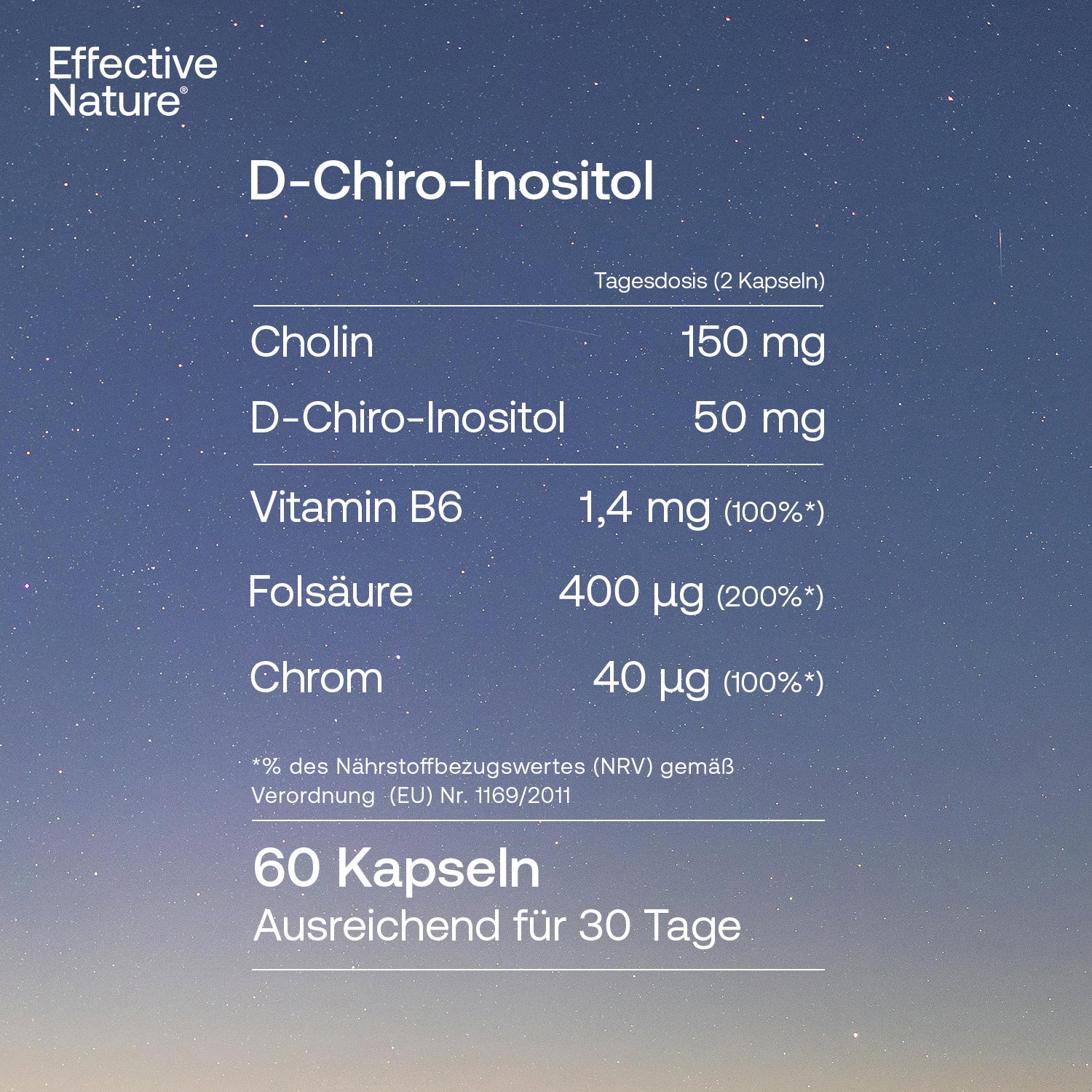 D-Chiro-Inositol Kapseln - 60 Stk. - 17g