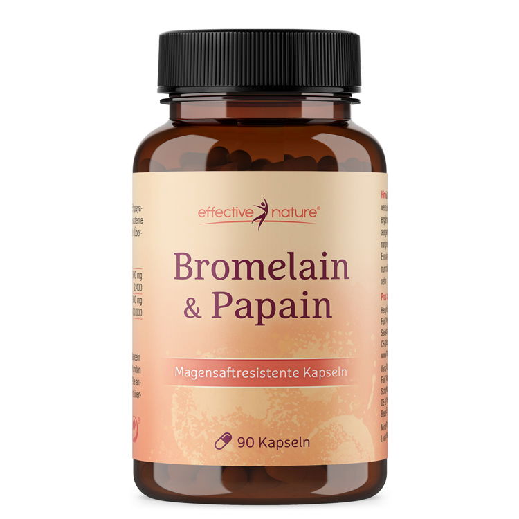 Bromelain + Papain Kapseln - 90 Stk. - 54g