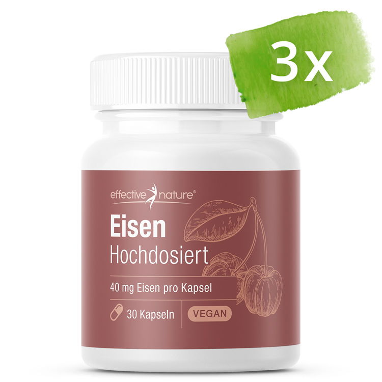 Hochdosiertes Eisen mit natürlichem Vitamin C