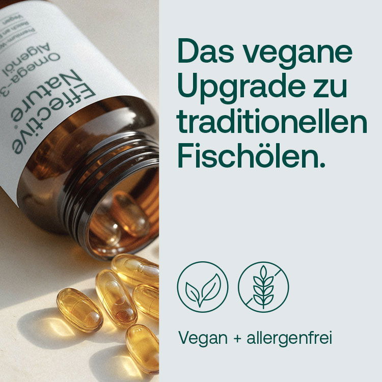 Das vegane Upgrade zu traditionellen Fischölen: vegan + allergenfrei