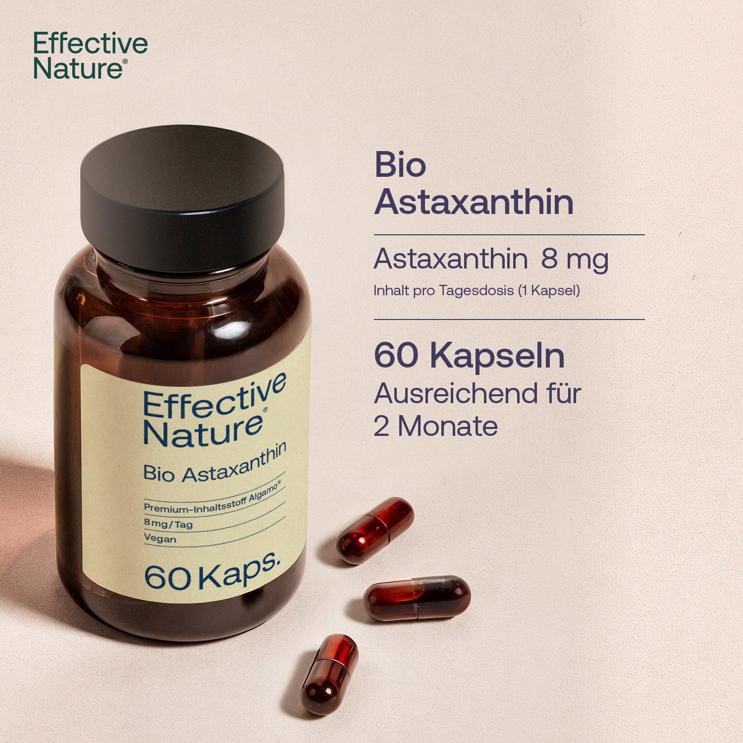 60 Kapseln, ausreichend für 2 Monate