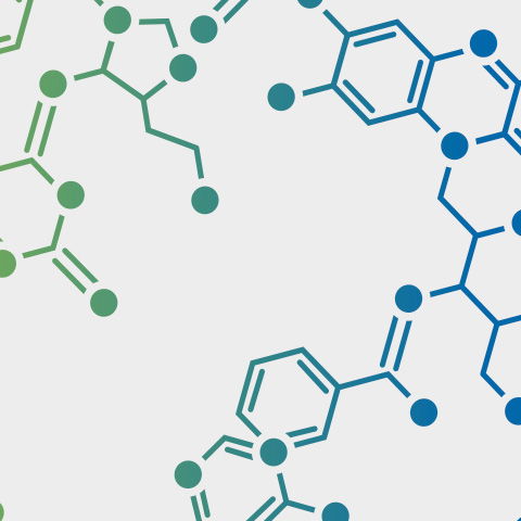 Chemische Gitterstruktur einer Aminosäure